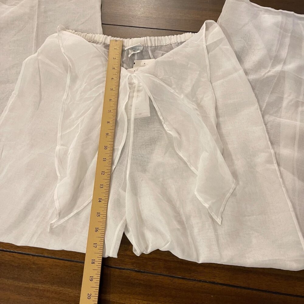 NWT Free by Gottex White Wide Leg Pants size medium new - Picture 3 of 11